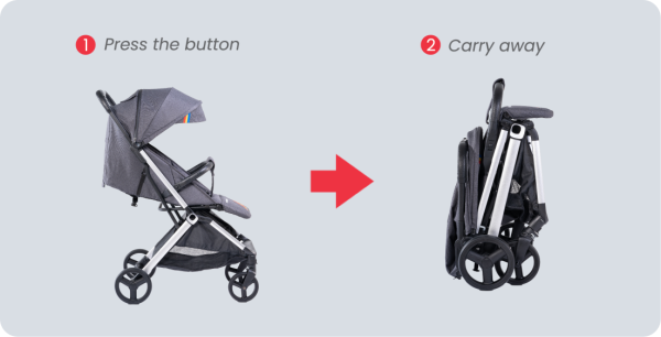 One button auto folding